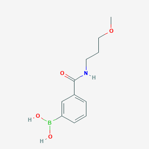 molecular formula C11H16BNO4 B1418433 3-(3-Methoxypropylcarbamoyl)phenylboronic acid CAS No. 957061-22-2