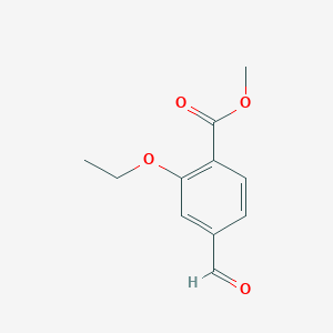 molecular formula C11H12O4 B14184369 Methyl 2-ethoxy-4-formylbenzoate CAS No. 849113-81-1