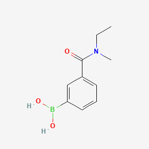 molecular formula C10H14BNO3 B1418437 (3-(Ethyl(methyl)carbamoyl)phenyl)boronic acid CAS No. 871333-07-2