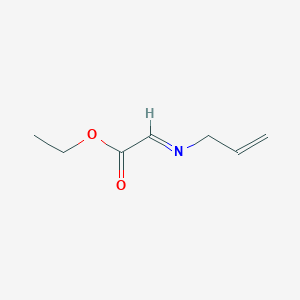 molecular formula C7H11NO2 B14184384 Acetic acid, 2-(2-propen-1-ylimino)-, ethyl ester CAS No. 923293-67-8