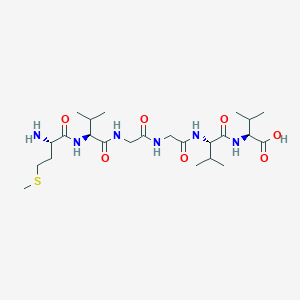 molecular formula C24H44N6O7S B14184407 L-Methionyl-L-valylglycylglycyl-L-valyl-L-valine CAS No. 863715-58-6