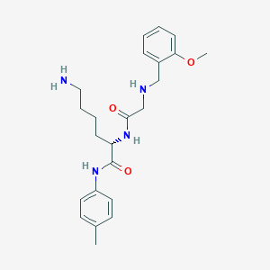 molecular formula C23H32N4O3 B14184471 N-[(2-Methoxyphenyl)methyl]glycyl-N-(4-methylphenyl)-L-lysinamide CAS No. 918436-02-9