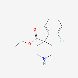molecular formula C14H18ClNO2 B14184478 Ethyl 4-(2-chlorophenyl)piperidine-4-carboxylate CAS No. 925218-19-5