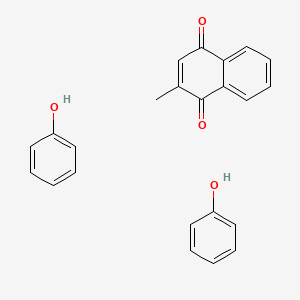 molecular formula C23H20O4 B14184490 2-Methylnaphthalene-1,4-dione;phenol CAS No. 848152-83-0