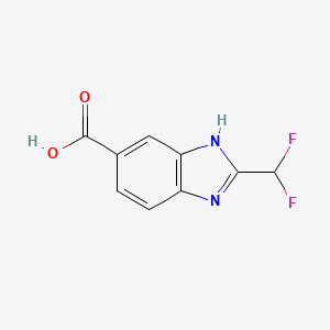 2-(difluoromethyl)-1H-1,3-benzodiazole-5-carboxylic acid