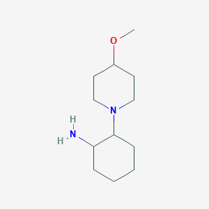 2-(4-Methoxypiperidin-1-yl)cyclohexan-1-amine