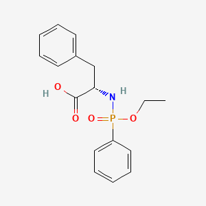 molecular formula C17H20NO4P B14184549 N-[Ethoxy(phenyl)phosphoryl]-L-phenylalanine CAS No. 918794-11-3