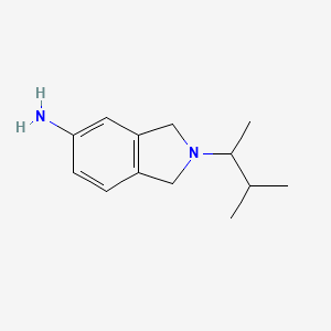 molecular formula C13H20N2 B1418455 2-(3-methylbutan-2-yl)-2,3-dihydro-1H-isoindol-5-amine CAS No. 1099612-87-9