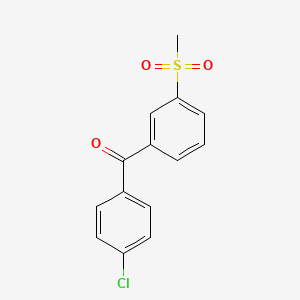 (4-Chlorophenyl)(3-methanesulfonylphenyl)methanone