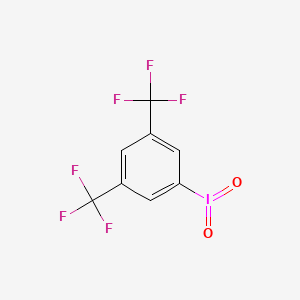 molecular formula C8H3F6IO2 B14184577 1-Iodyl-3,5-bis(trifluoromethyl)benzene CAS No. 920757-31-9