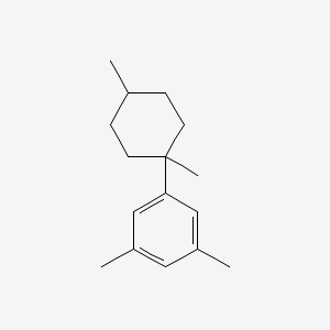 molecular formula C16H24 B14184582 1-(1,4-Dimethylcyclohexyl)-3,5-dimethylbenzene CAS No. 922512-04-7