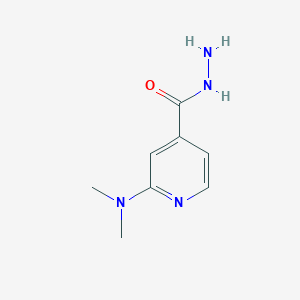 molecular formula C8H12N4O B1418459 diazenyl[2-(dimethylamino)-1,4-dihydropyridin-4-ylidene]methanol CAS No. 77314-49-9