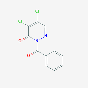 molecular formula C11H6Cl2N2O2 B141846 2-Benzoyl-4,5-dichloropyridazin-3-one CAS No. 155164-66-2