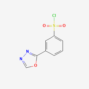 3-(1,3,4-Oxadiazol-2-yl)benzene-1-sulfonyl chloride