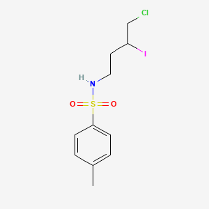 molecular formula C11H15ClINO2S B14184605 N-(4-Chloro-3-iodobutyl)-4-methylbenzene-1-sulfonamide CAS No. 919284-61-0