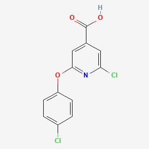 2-Chloro-6-(4-chlorophenoxy)pyridine-4-carboxylic acid