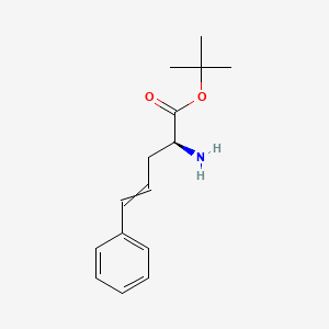 molecular formula C15H21NO2 B14184626 tert-Butyl (2S)-2-amino-5-phenylpent-4-enoate CAS No. 923276-09-9