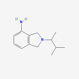 molecular formula C13H20N2 B1418464 2-(3-甲基丁基)-2,3-二氢-1H-异喹啉-4-胺 CAS No. 1099671-03-0