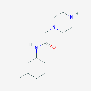 molecular formula C13H25N3O B1418465 N-(3-methylcyclohexyl)-2-(piperazin-1-yl)acetamide CAS No. 79379-29-6