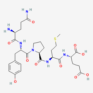 molecular formula C29H42N6O10S B14184684 L-Glutaminyl-L-tyrosyl-L-prolyl-L-methionyl-L-glutamic acid CAS No. 920010-28-2