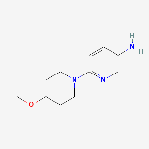 molecular formula C11H17N3O B1418472 6-(4-Methoxypiperidin-1-yl)pyridin-3-amine CAS No. 1096328-59-4