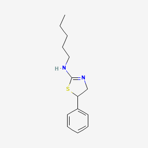 molecular formula C14H20N2S B1418474 N-pentyl-5-phenyl-4,5-dihydro-1,3-thiazol-2-amine CAS No. 1155612-86-4