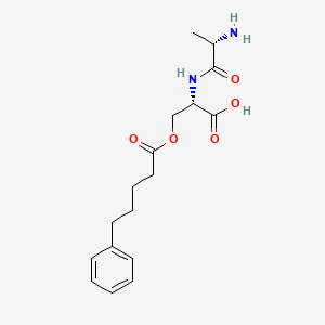 molecular formula C17H24N2O5 B14184752 L-Alanyl-O-(5-phenylpentanoyl)-L-serine CAS No. 921934-39-6