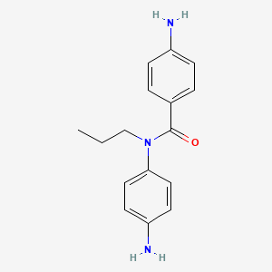 molecular formula C16H19N3O B14184777 4-Amino-N-(4-aminophenyl)-N-propylbenzamide CAS No. 865070-51-5