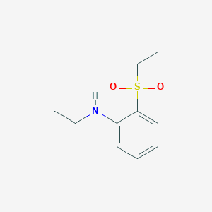 molecular formula C10H15NO2S B1418478 2-(ethanesulfonyl)-N-ethylaniline CAS No. 1155562-08-5