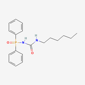 molecular formula C19H25N2O2P B14184790 N-(Hexylcarbamoyl)-P,P-diphenylphosphinic amide CAS No. 878551-53-2