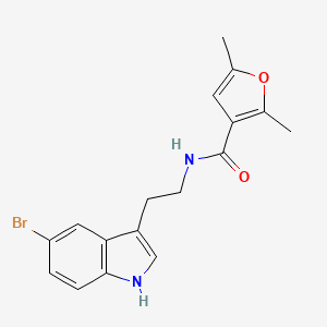 molecular formula C17H17BrN2O2 B14184791 N-[2-(5-Bromo-1H-indol-3-yl)ethyl]-2,5-dimethylfuran-3-carboxamide CAS No. 920505-98-2