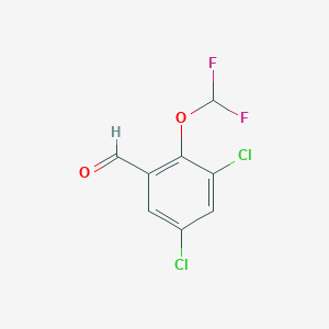 molecular formula C8H4Cl2F2O2 B1418482 3,5-二氯-2-(二氟甲氧基)苯甲醛 CAS No. 1153165-78-6