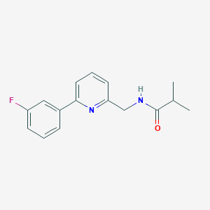 molecular formula C16H17FN2O B14184841 N-{[6-(3-Fluorophenyl)pyridin-2-yl]methyl}-2-methylpropanamide CAS No. 833455-91-7