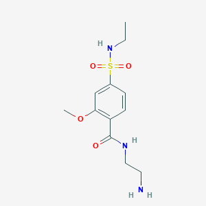 molecular formula C12H19N3O4S B14184843 N-(2-Aminoethyl)-4-(ethylsulfamoyl)-2-methoxybenzamide CAS No. 919772-31-9