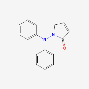 molecular formula C16H14N2O B14184890 1-(Diphenylamino)-1,5-dihydro-2H-pyrrol-2-one CAS No. 918638-08-1