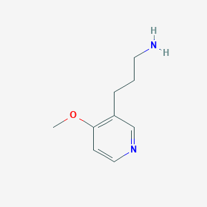 molecular formula C9H14N2O B14184908 3-(4-Methoxypyridin-3-YL)propan-1-amine 