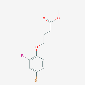 molecular formula C11H12BrFO3 B1418491 Methyl 4-(4-bromo-2-fluorophenoxy)butanoate CAS No. 1096852-55-9