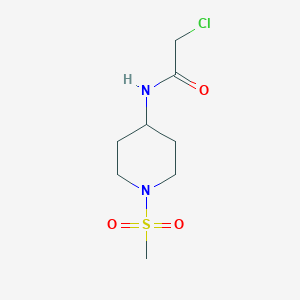 2-chloro-N-(1-methanesulfonylpiperidin-4-yl)acetamide