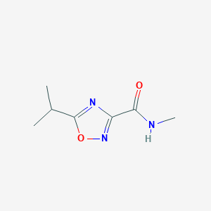 molecular formula C7H11N3O2 B14184964 N-Methyl-5-(propan-2-yl)-1,2,4-oxadiazole-3-carboxamide CAS No. 918814-24-1