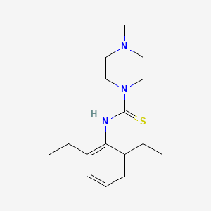 molecular formula C16H25N3S B1418498 N-(2,6-diethylphenyl)-4-methylpiperazine-1-carbothioamide CAS No. 1155052-24-6