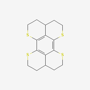 molecular formula C16H18S4 B14184983 2,3,3a,4,5,8,9,9a,10,11-Decahydro-1,6,7,12-tetrathiaperylene CAS No. 848489-85-0