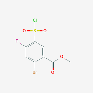 Methyl 2-bromo-5-(chlorosulfonyl)-4-fluorobenzoate