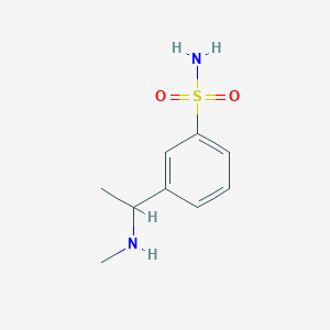 3-[1-(Methylamino)ethyl]benzene-1-sulfonamide