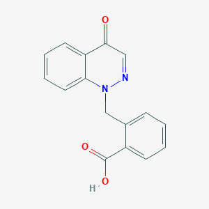 2-[(4-Oxo-1,4-dihydrocinnolin-1-yl)methyl]benzoic acid