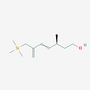 molecular formula C12H24OSi B14185219 (3S)-3-Methyl-6-[(trimethylsilyl)methyl]hepta-4,6-dien-1-ol CAS No. 922724-81-0