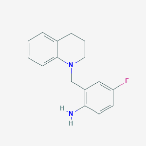 2-[3,4-Dihydro-1(2H)-quinolinylmethyl]-4-fluoroaniline