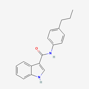 molecular formula C18H18N2O B1418526 N-(4-propylphenyl)-1H-indole-3-carboxamide CAS No. 1155983-80-4