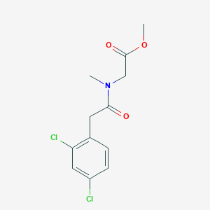 molecular formula C12H13Cl2NO3 B1418527 methyl 2-[2-(2,4-dichlorophenyl)-N-methylacetamido]acetate CAS No. 1153114-90-9