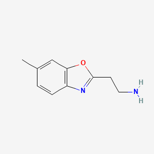 molecular formula C10H12N2O B1418528 [2-(6-Methyl-1,3-benzoxazol-2-yl)ethyl]amine CAS No. 1155082-68-0