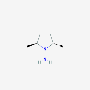 molecular formula C6H14N2 B14185334 (2S,5S)-2,5-Dimethylpyrrolidin-1-amine CAS No. 62617-71-4